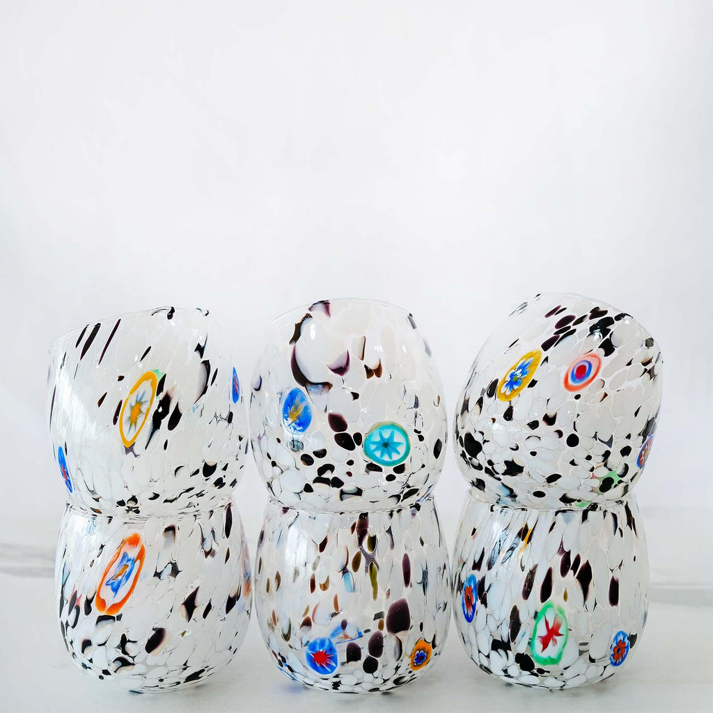 Murano Drinking Glass | Certified Murano Glass | Made in Italy | Water Glass | Collection Marea