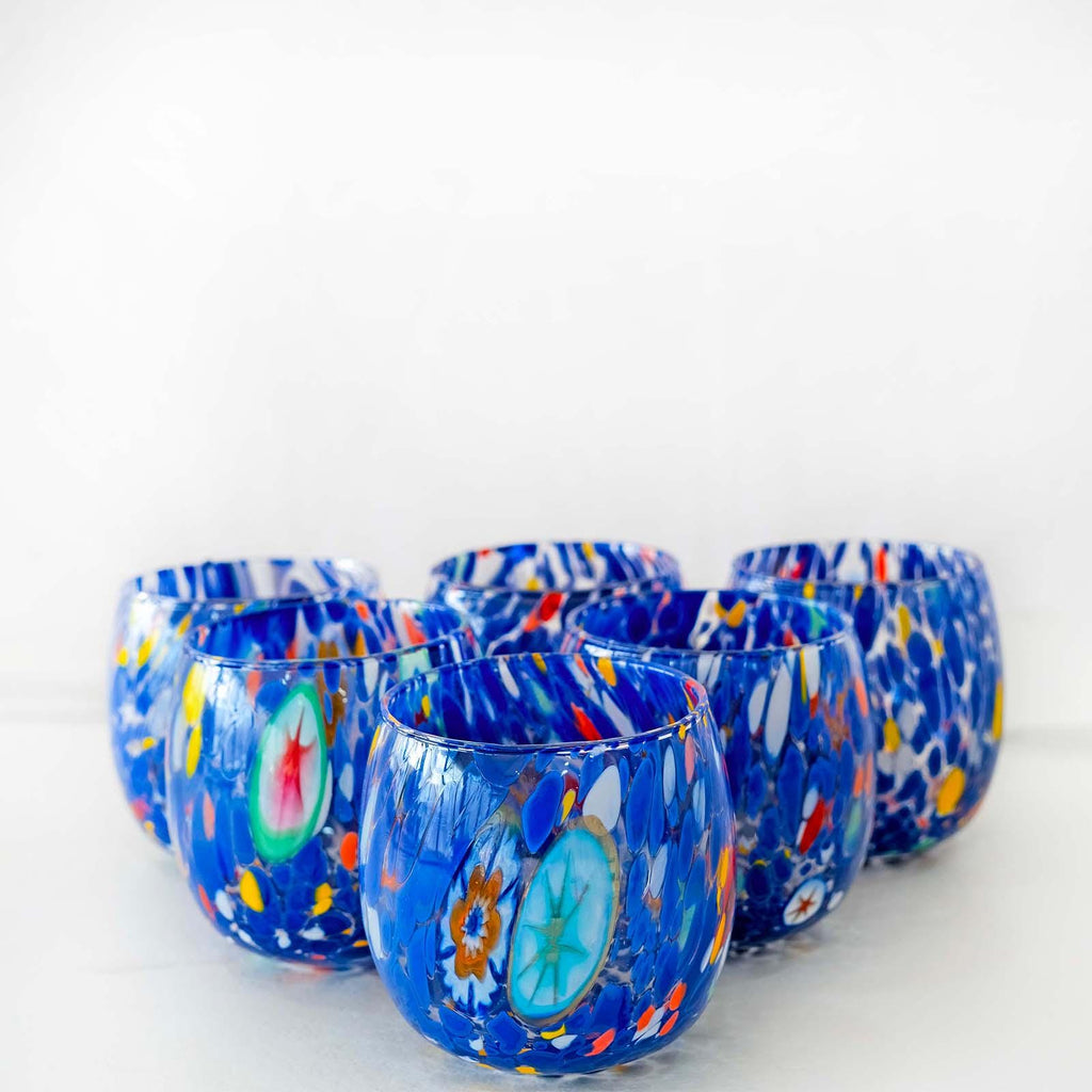 Murano Drinking Glass | Certified Murano Glass | Made in Italy | Water Glass | Collection Marea
