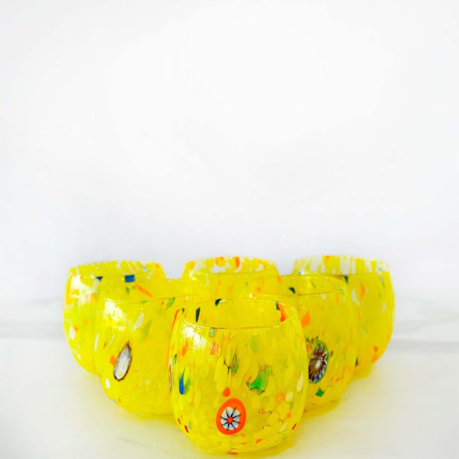 Murano Drinking Glass | Certified Murano Glass | Made in Italy | Water Glass | Collection Marea