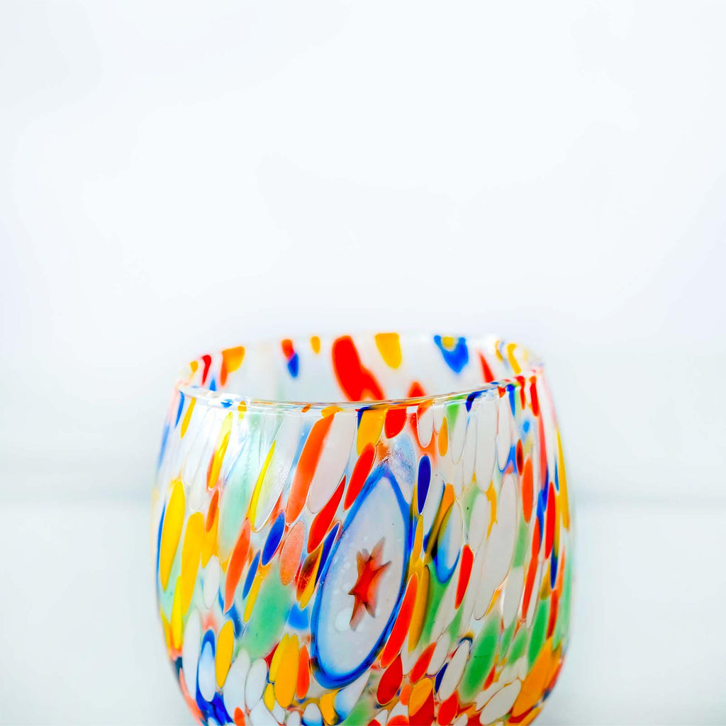 Murano Drinking Glass | Certified Murano Glass | Made in Italy | Water Glass | Collection Marea