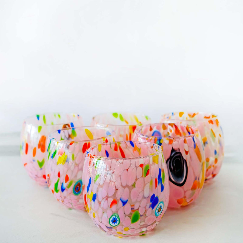 Murano Drinking Glass | Certified Murano Glass | Made in Italy | Water Glass | Collection Marea