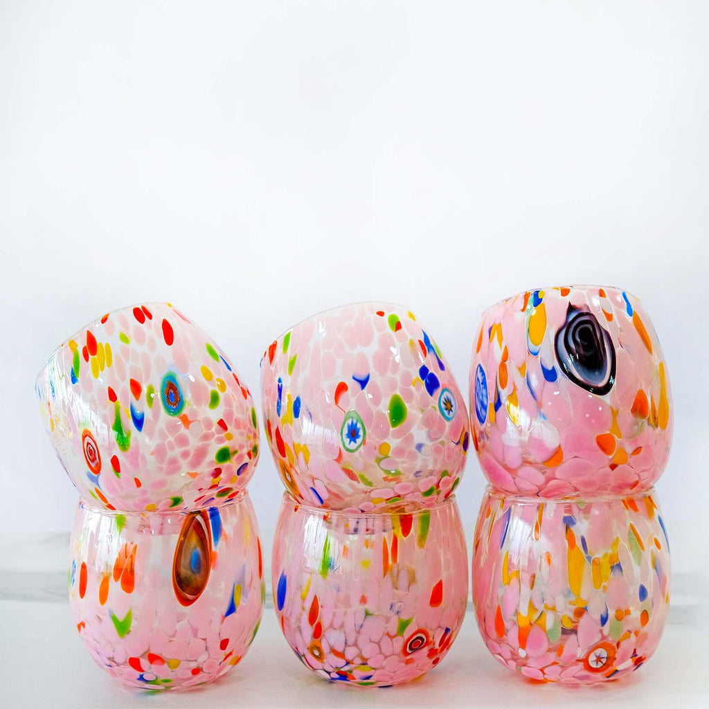 Murano Drinking Glass | Certified Murano Glass | Made in Italy | Water Glass | Collection Marea