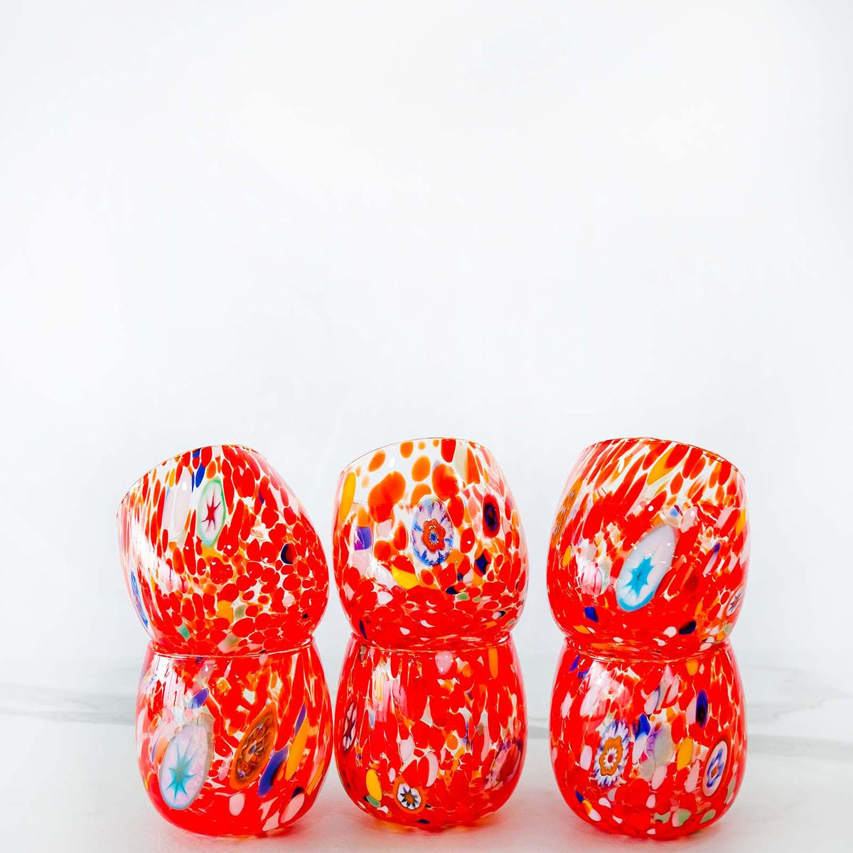 Murano Drinking Glass | Certified Murano Glass | Made in Italy | Water Glass | Collection Marea