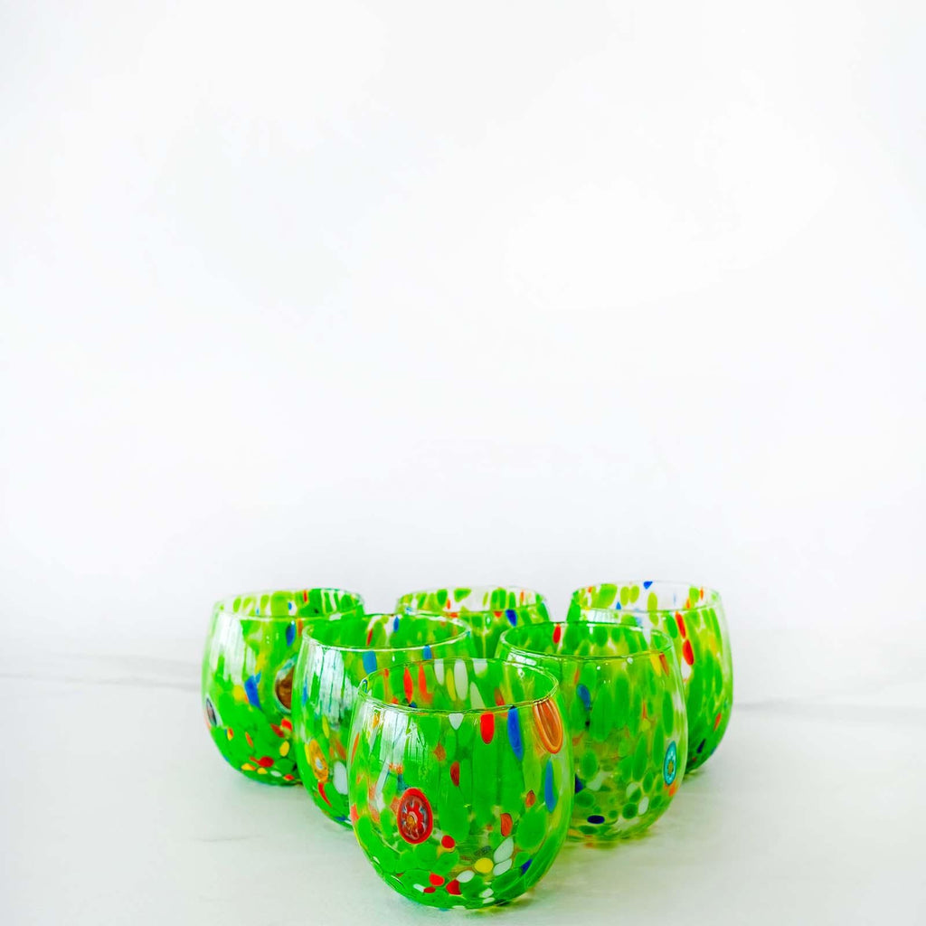 Murano Drinking Glass | Certified Murano Glass | Made in Italy | Water Glass | Collection Marea