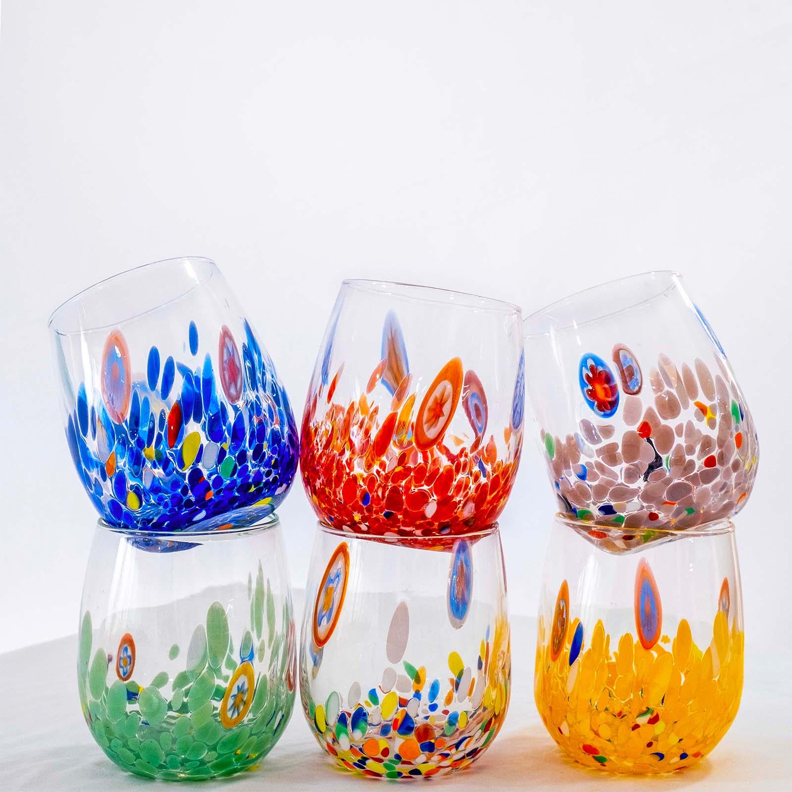 Murano Drinking Glass | Certified Murano Glass | Made in Italy | Water Glass | Collection Dream