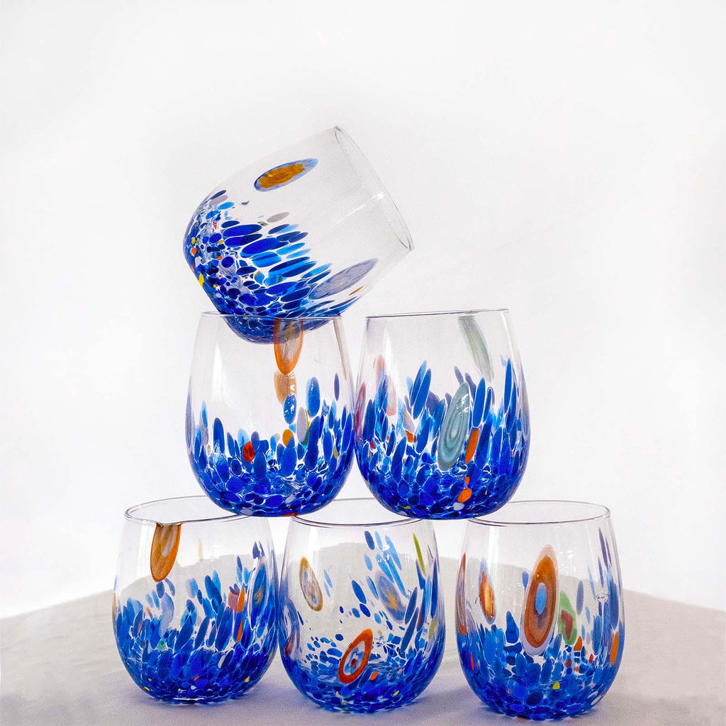 Murano Drinking Glass | Certified Murano Glass | Made in Italy | Water Glass | Collection Dream