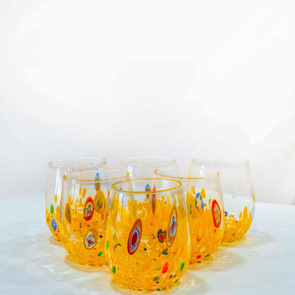 Murano Drinking Glass | Certified Murano Glass | Made in Italy | Water Glass | Collection Dream