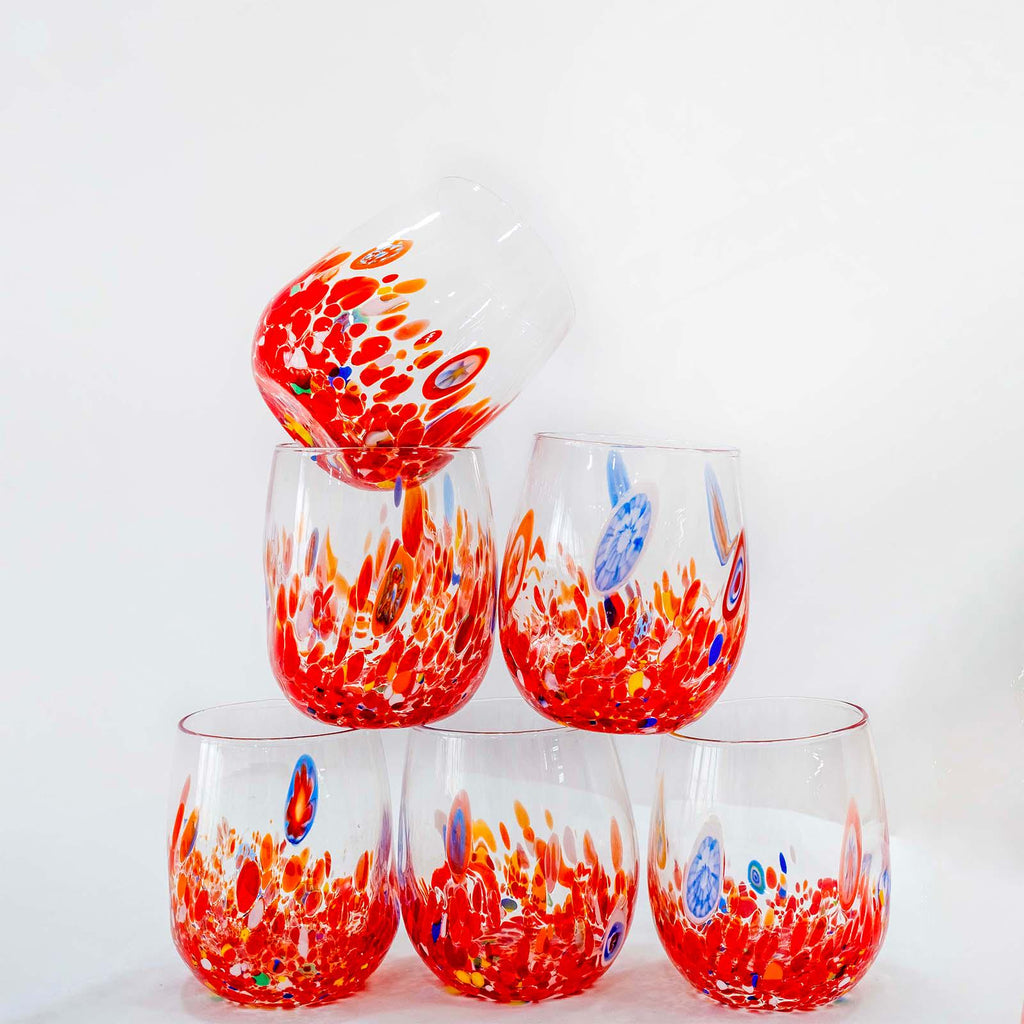 Murano Drinking Glass | Certified Murano Glass | Made in Italy | Water Glass | Collection Dream