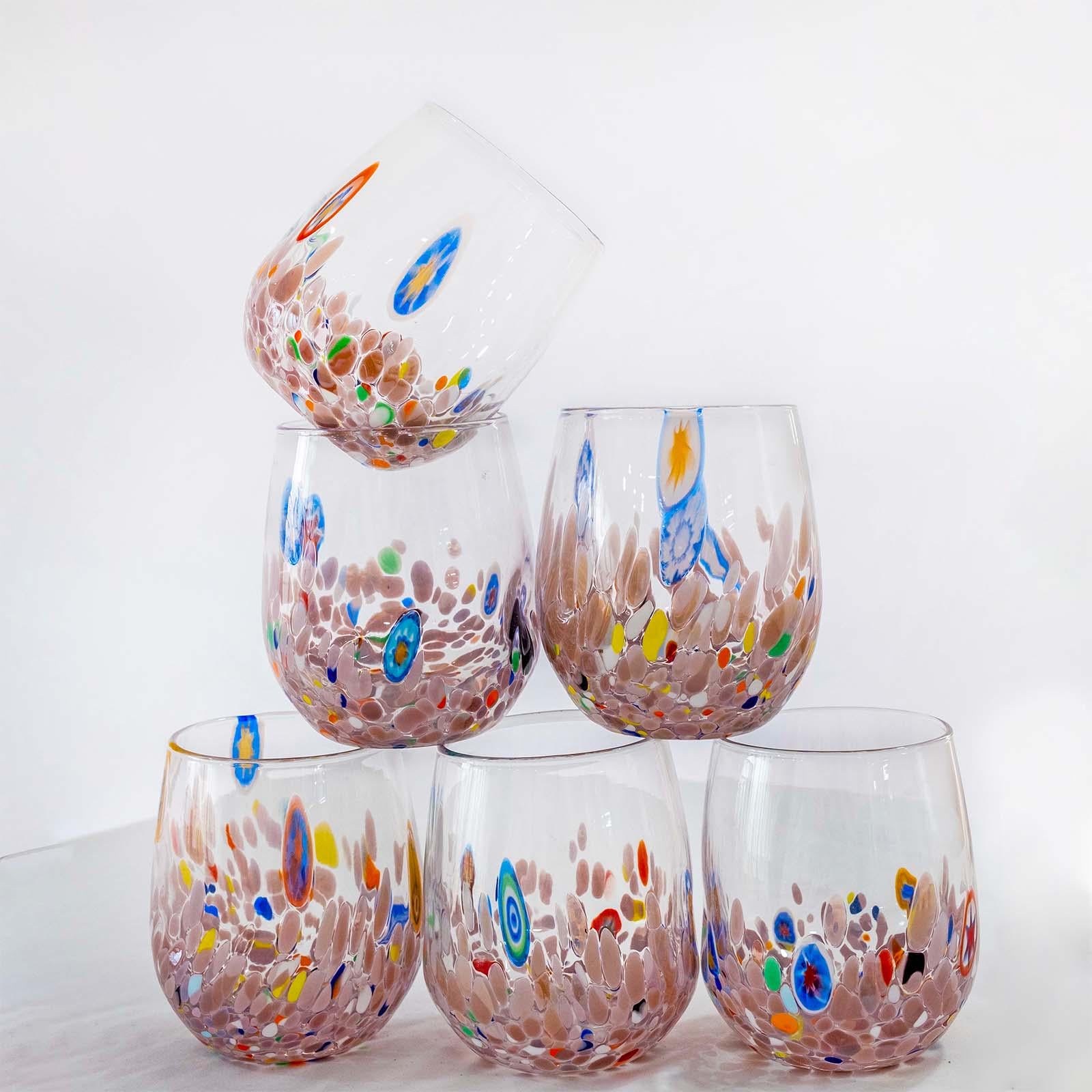 Murano Drinking Glass | Certified Murano Glass | Made in Italy | Water Glass | Collection Dream