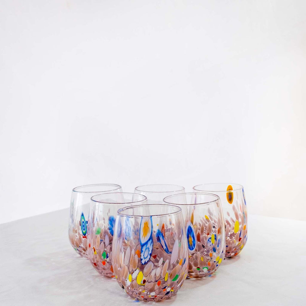 Murano Drinking Glass | Certified Murano Glass | Made in Italy | Water Glass | Collection Dream