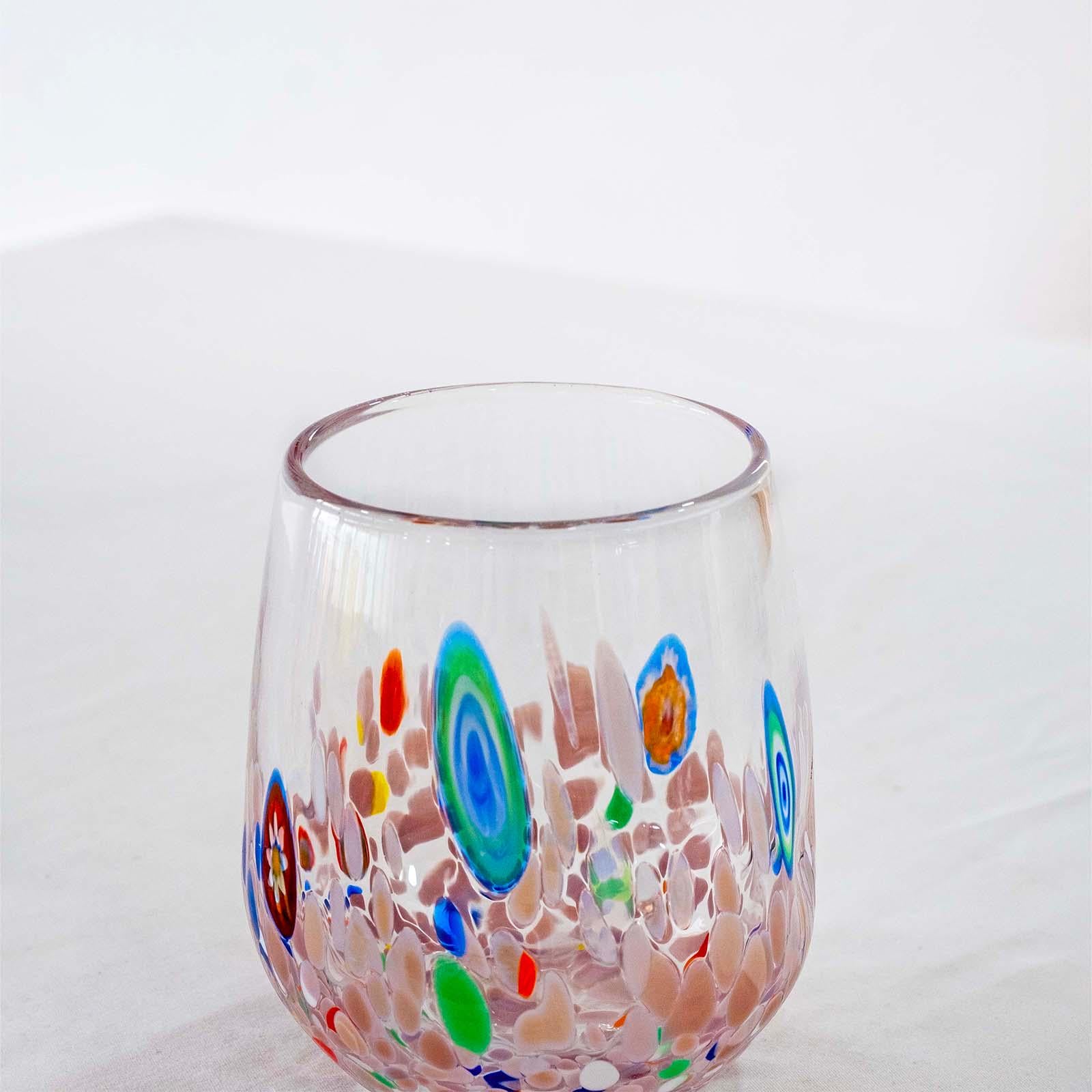 Murano Drinking Glass | Certified Murano Glass | Made in Italy | Water Glass | Collection Dream