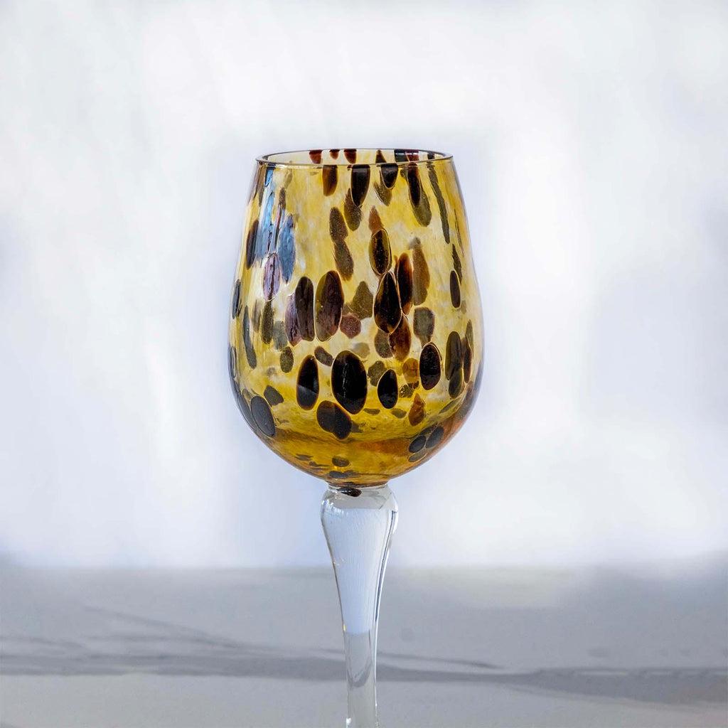 Murano Wine Glass | Certified Murano Glass | Made in Italy | Handmade Wine Goblet | Collection Animalier