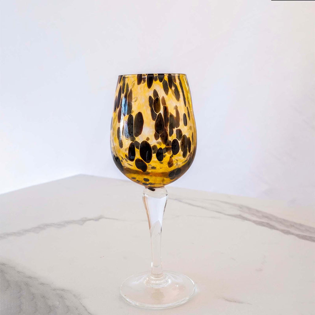Murano Wine Glass | Certified Murano Glass | Made in Italy | Handmade Wine Goblet | Collection Animalier