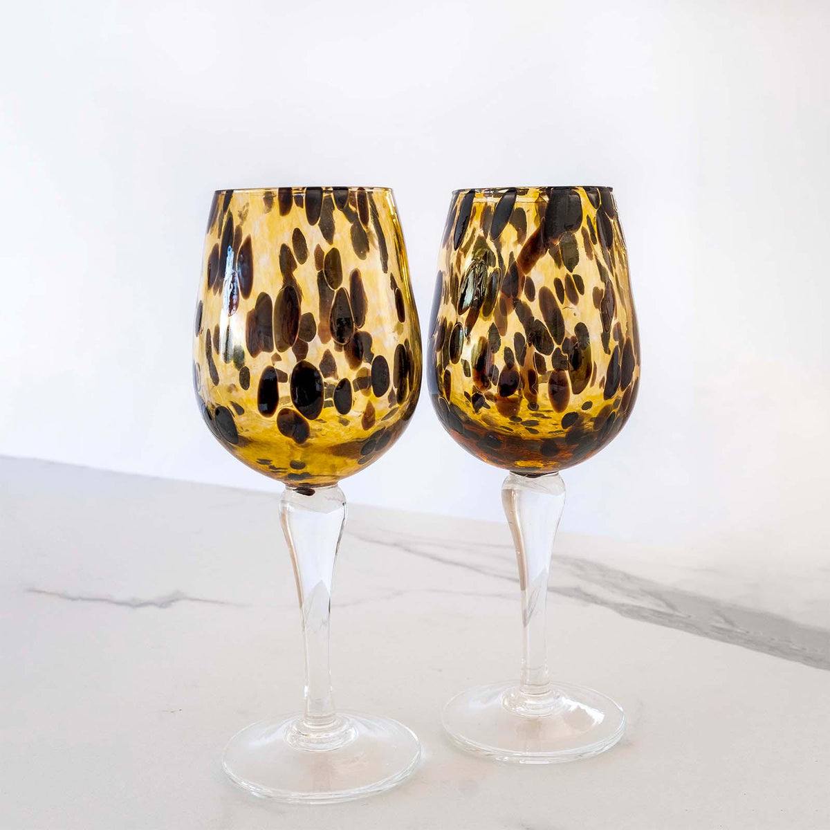 Murano Wine Glass | Certified Murano Glass | Made in Italy | Handmade Wine Goblet | Collection Animalier