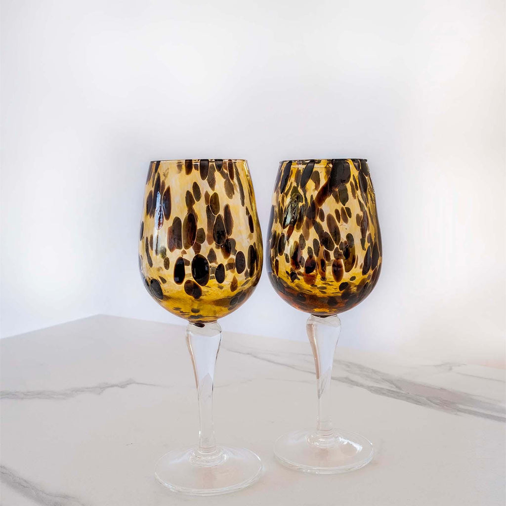 Murano Wine Glass | Certified Murano Glass | Made in Italy | Handmade Wine Goblet | Collection Animalier