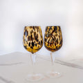 Murano Wine Glass | Certified Murano Glass | Made in Italy | Handmade Wine Goblet | Collection Animalier