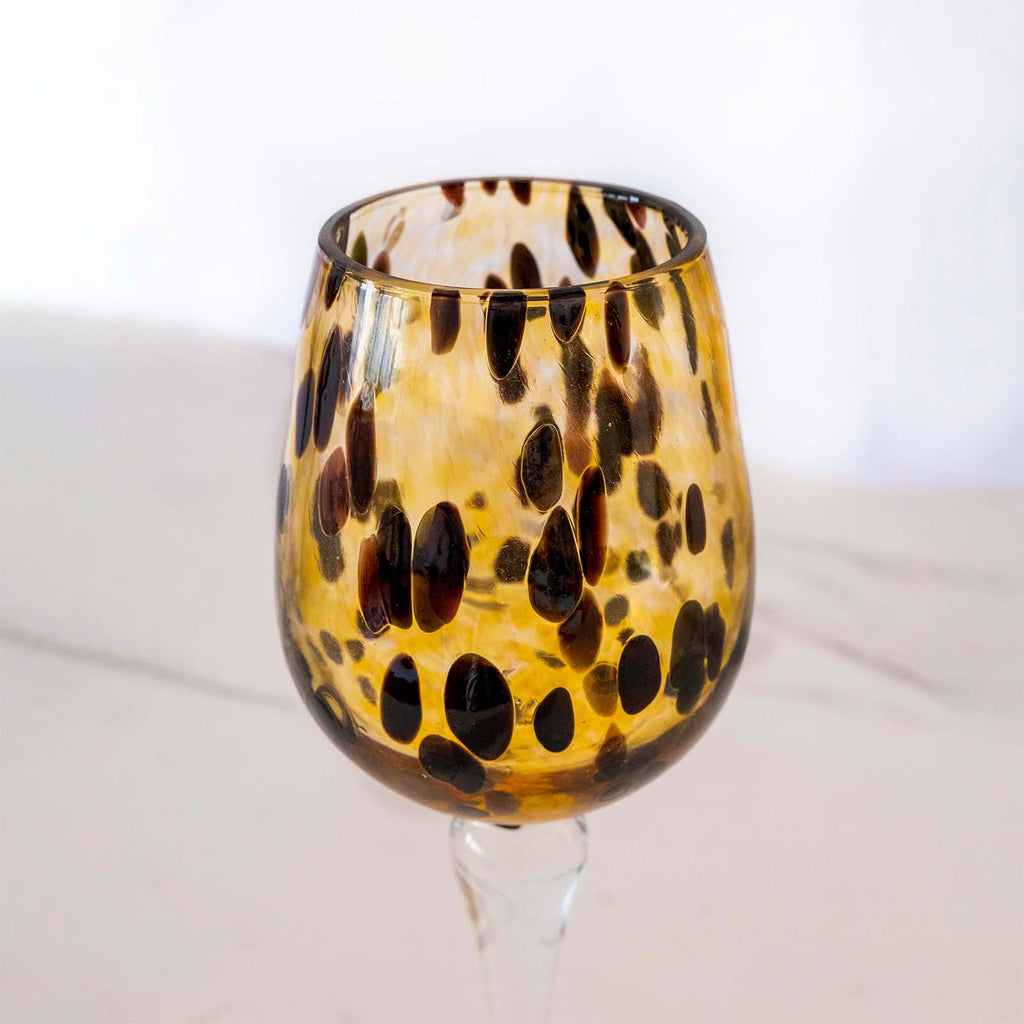Murano Wine Glass | Certified Murano Glass | Made in Italy | Handmade Wine Goblet | Collection Animalier