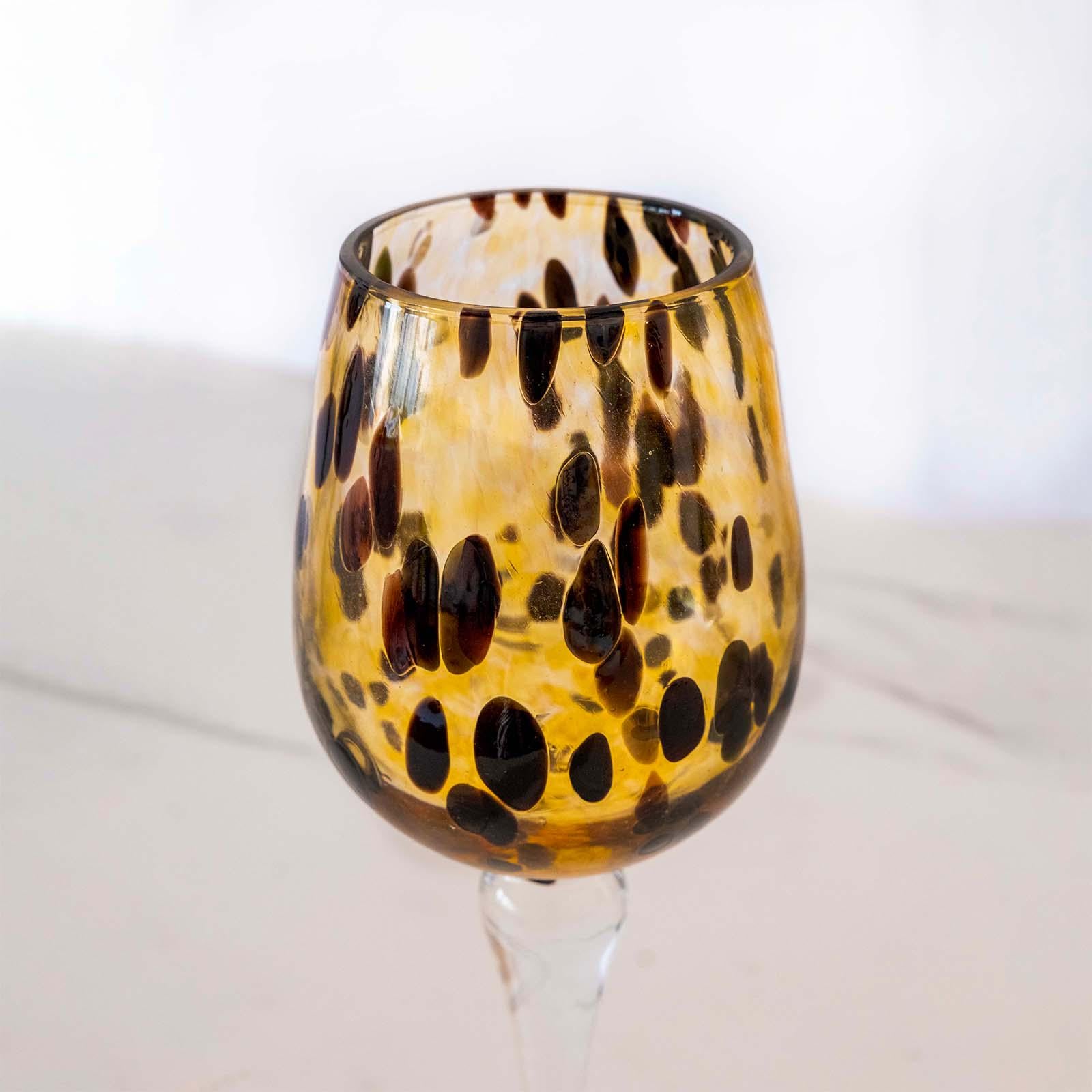 Murano Wine Glass | Certified Murano Glass | Made in Italy | Handmade Wine Goblet | Collection Animalier
