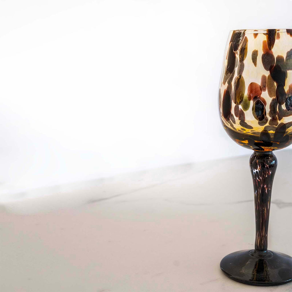 Murano Wine Glass | Certified Murano Glass | Made in Italy | Handmade Wine Goblet | Collection Animalier