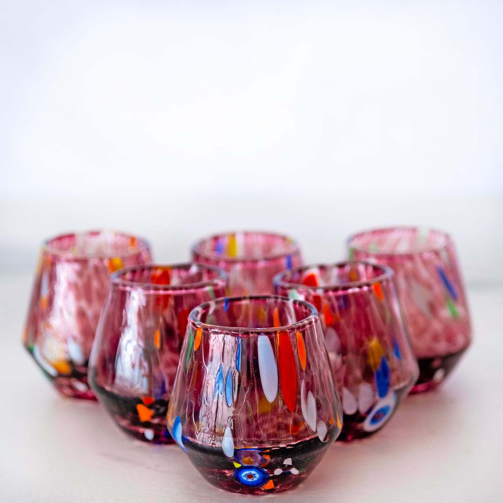 Murano Shot Glass | Certified Murano Glass | Made in Italy | Italian Liqueur Glass | Collection B8