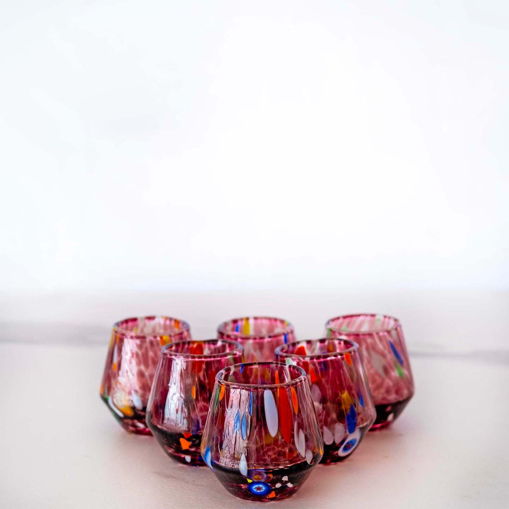Murano Shot Glass | Certified Murano Glass | Made in Italy | Italian Liqueur Glass | Collection B8