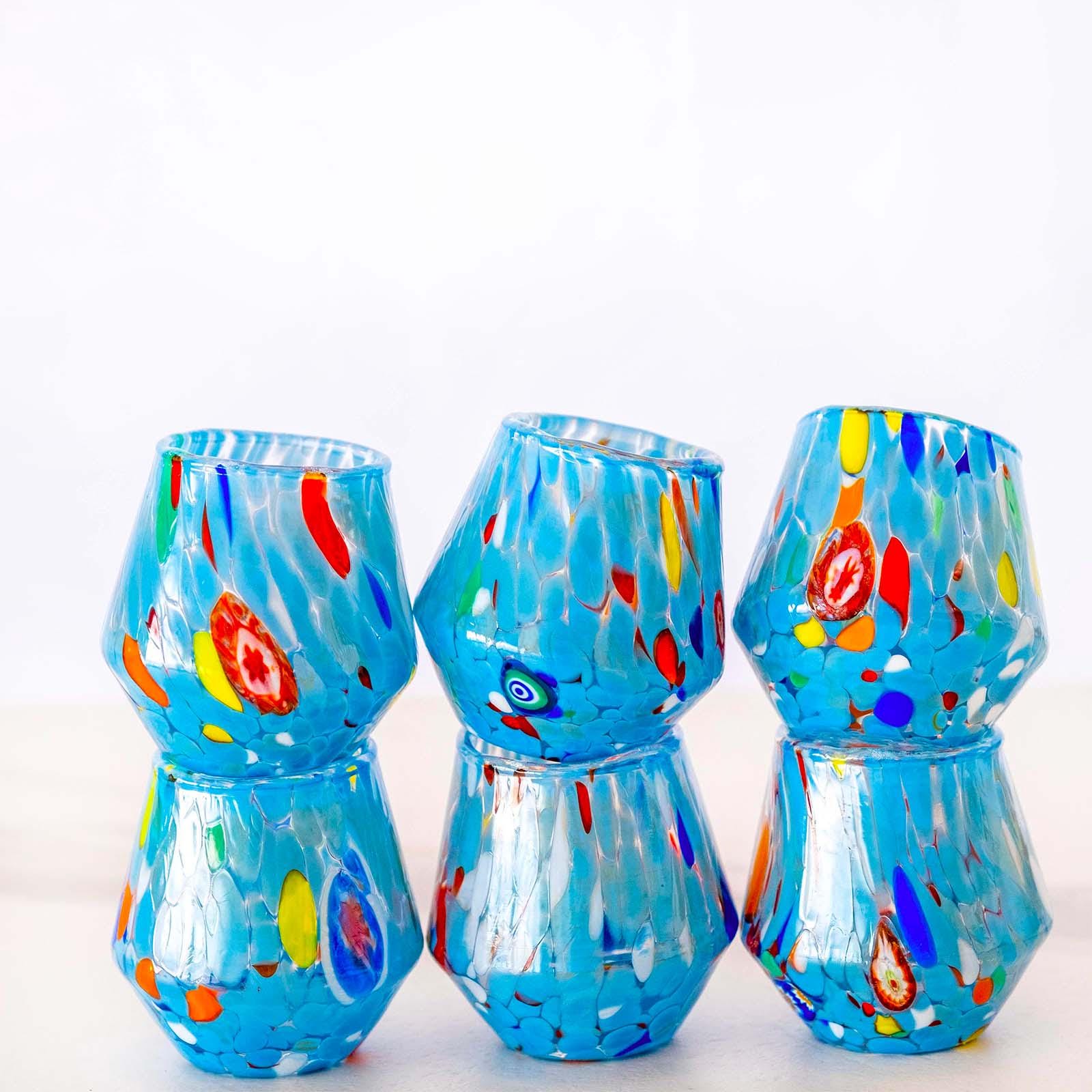 Murano Shot Glass | Certified Murano Glass | Made in Italy | Italian Liqueur Glass | Collection B8