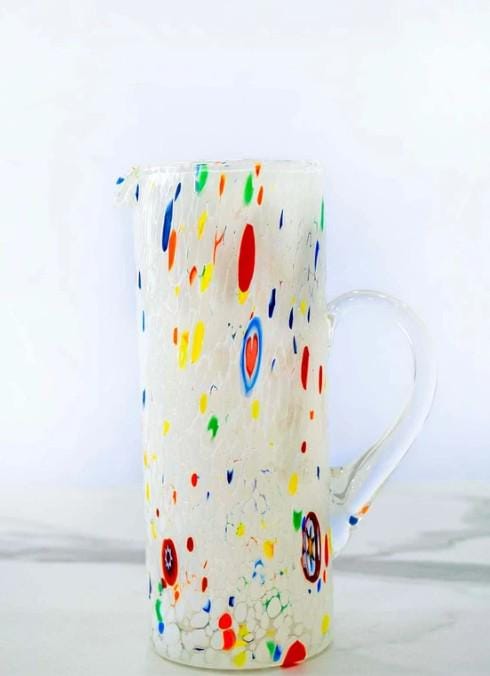Murano Glass Carafe | Certified Murano Glass | Made in Italy | Decorative Pitcher | Collection Tower