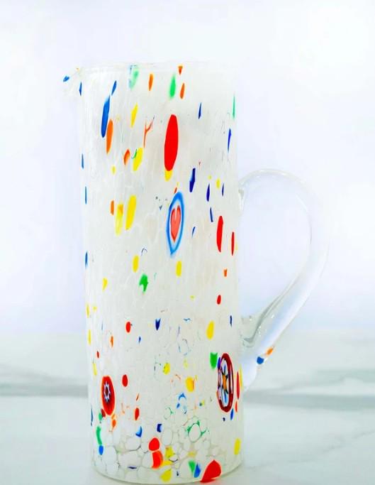 Murano Glass Carafe | Certified Murano Glass | Made in Italy | Decorative Pitcher | Collection Tower