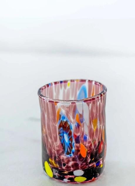 MurArt Bicchieri da Liquore di Murano Collezione Tower B1 Set da 6 bicchieri da 30ml