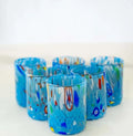 MurArt Bicchieri da Liquore di Murano Collezione Tower B1 Set da 6 bicchieri da 30ml