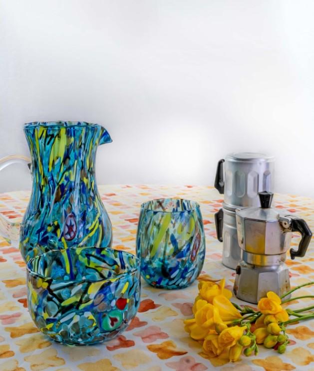 MurArt Coppette in Vetro di Murano Collezione Decoro MG diametro 12 cm