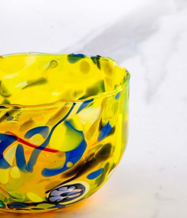 MurArt Coppette in Vetro di Murano Collezione Decoro MG diametro 12 cm