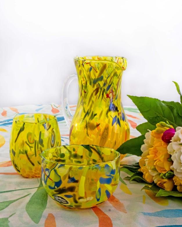 MurArt Coppette in Vetro di Murano Collezione Decoro MG diametro 12 cm