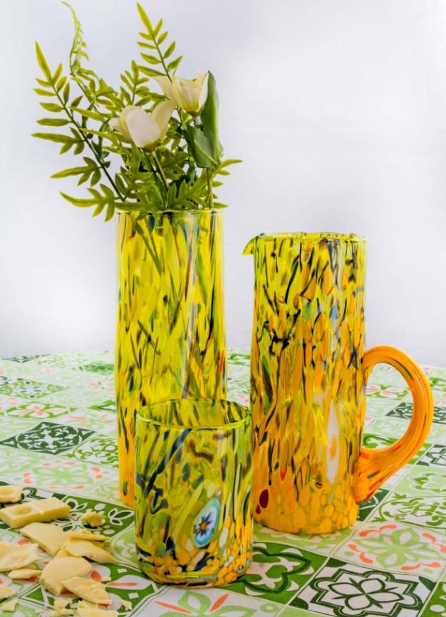 MurArt Coppette in Vetro di Murano Collezione Decoro MG diametro 12 cm