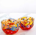 MurArt Coppette in Vetro di Murano Collezione Decoro MG diametro 12 cm