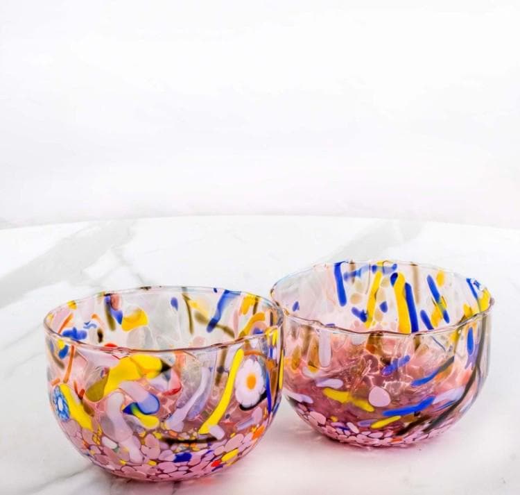 MurArt Coppette in Vetro di Murano Collezione Decoro MG diametro 12 cm