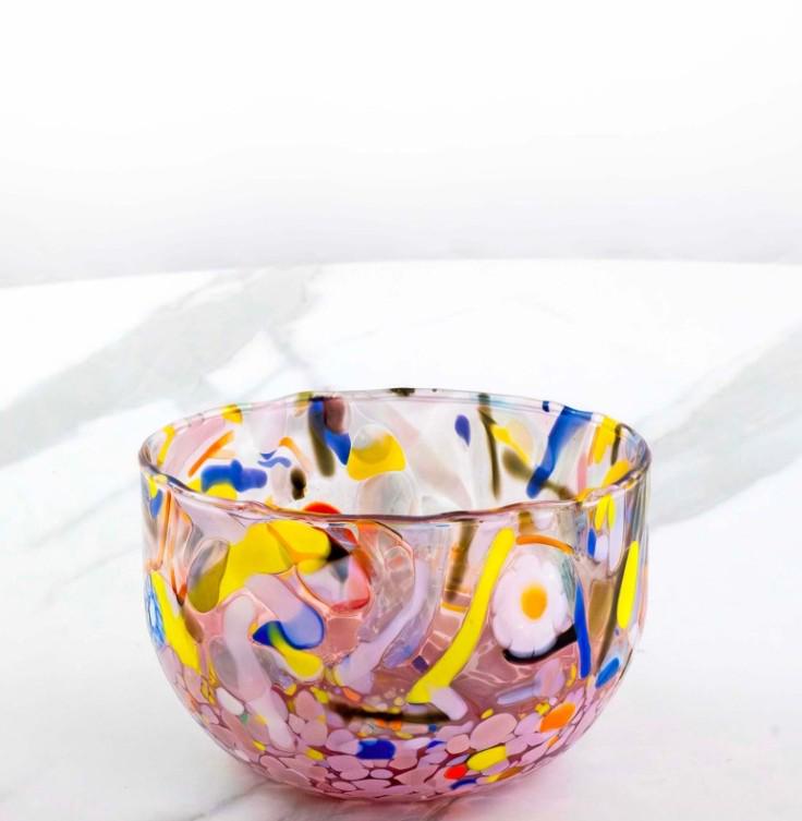 MurArt Coppette in Vetro di Murano Collezione Decoro MG diametro 12 cm