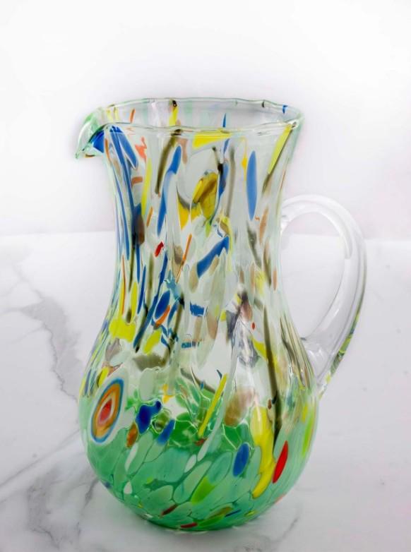 MurArt Brocca in Vetro di Murano Collezione Decoro MG B12 ml 1000 Altezza 20 cm