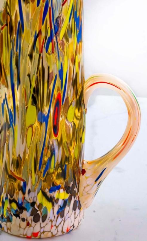MurArt Brocca in Vetro di Murano Collezione Decoro MG B1 da 1000 ml h 22CM