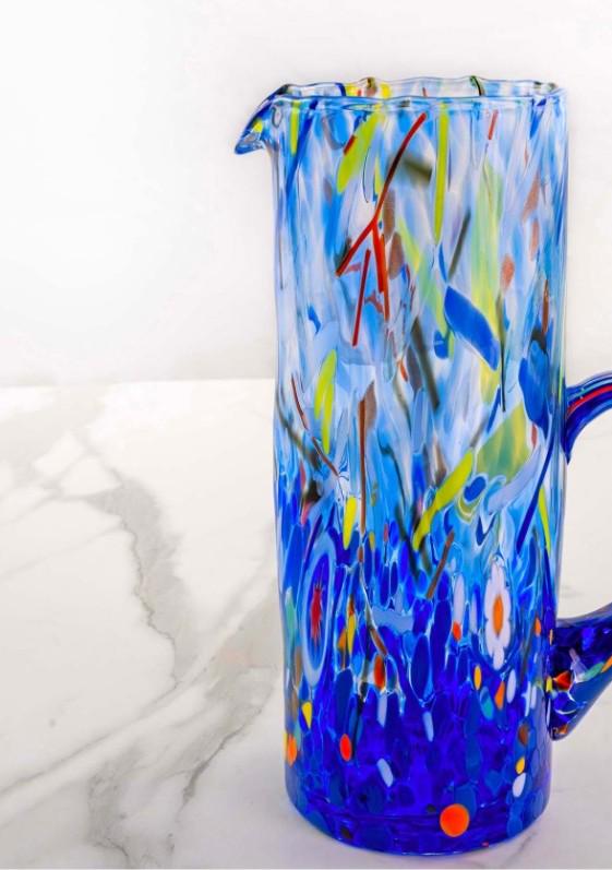 MurArt Brocca in Vetro di Murano Collezione Decoro MG B1 da 1000 ml h 22CM