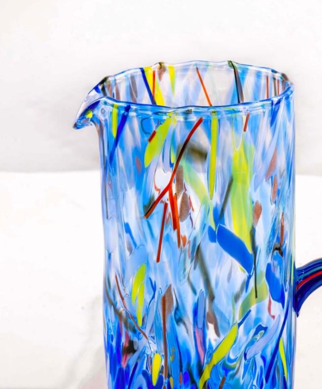 MurArt Brocca in Vetro di Murano Collezione Decoro MG B1 da 1000 ml h 22CM
