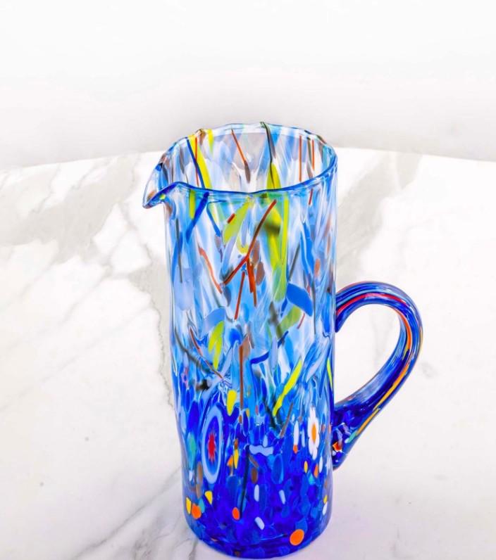 MurArt Brocca in Vetro di Murano Collezione Decoro MG B1 da 1000 ml h 22CM