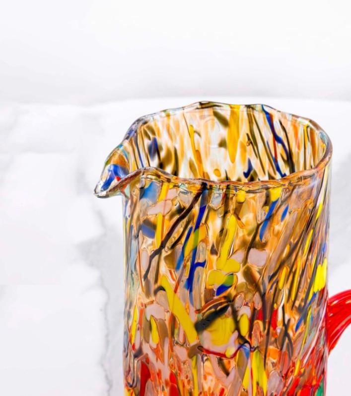 MurArt Brocca in Vetro di Murano Collezione Decoro MG B1 da 1000 ml h 22CM