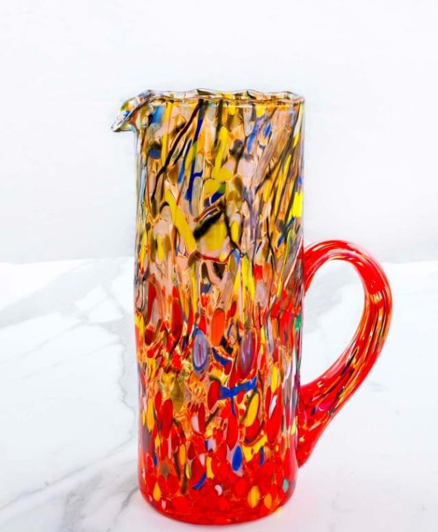 MurArt Brocca in Vetro di Murano Collezione Decoro MG B1 da 1000 ml h 22CM