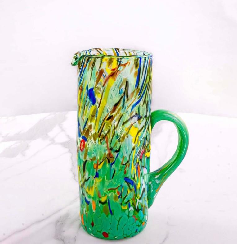 MurArt Brocca in Vetro di Murano Collezione Decoro MG B1 da 1000 ml h 22CM