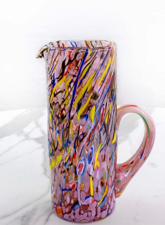 MurArt Brocca in Vetro di Murano Collezione Decoro MG B1 da 1000 ml h 22CM