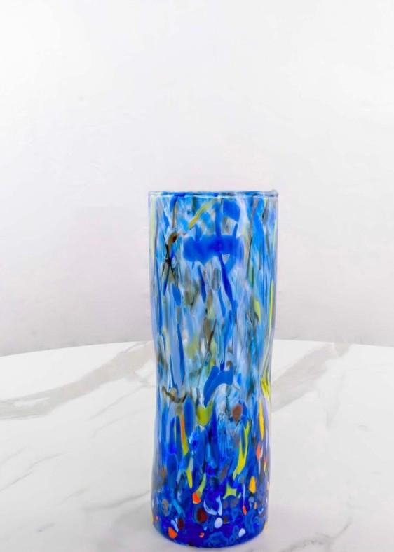 MurArt Vaso in Vetro di Murano Collezione Decoro MG B1 altezza 24CM