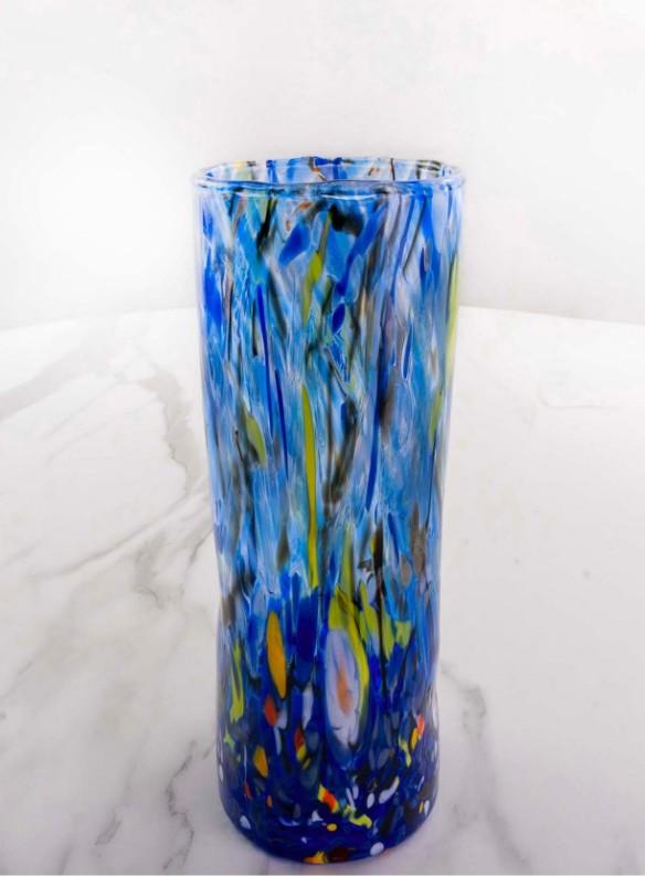 MurArt Vaso in Vetro di Murano Collezione Decoro MG B1 altezza 24CM