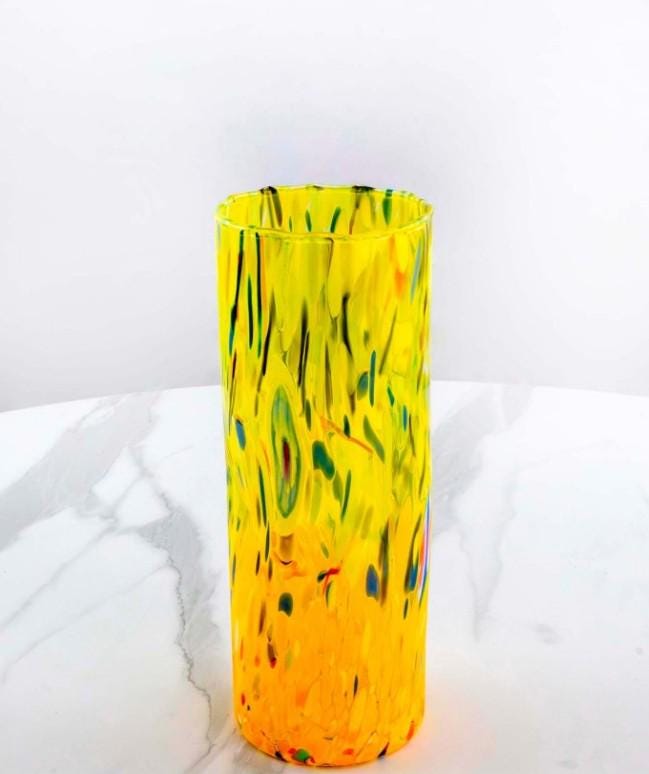 MurArt Vaso in Vetro di Murano Collezione Decoro MG B1 altezza 24CM