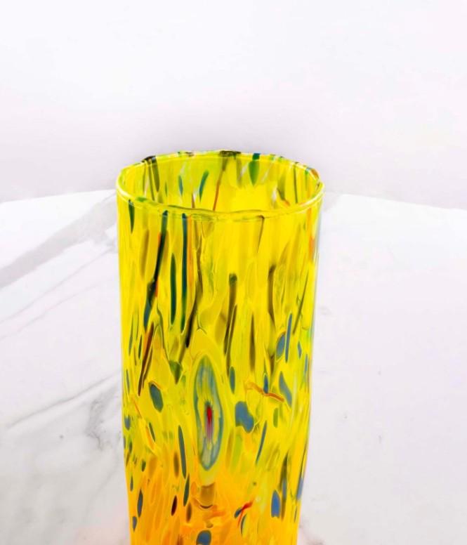 MurArt Vaso in Vetro di Murano Collezione Decoro MG B1 altezza 24CM